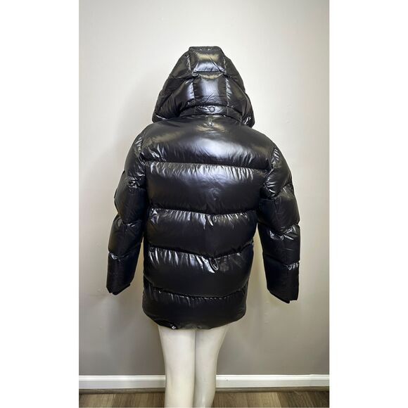 NWT Mackage Montreal Zip-up Ski Hooded Kendrick Puffer Coat Black Size 12 $525 - Picture 10 of 14